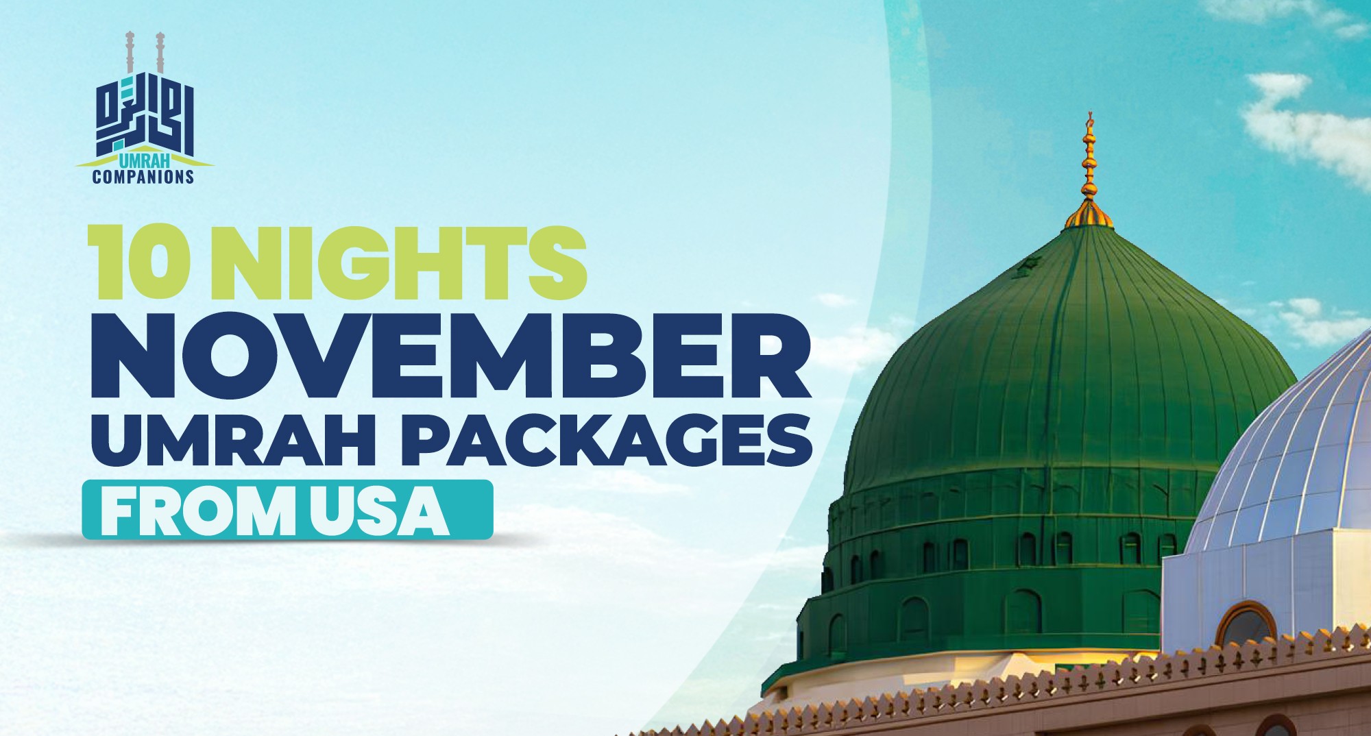 10 Nights November Umrah Packages from USA